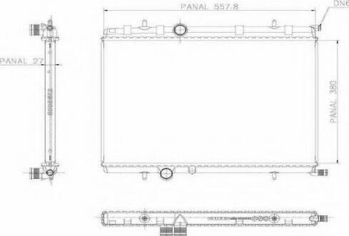 Ordonez 1020680815 - Радиатор, охлаждение двигателя autospares.lv