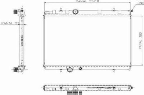 Ordonez 1020681815 - Радиатор, охлаждение двигателя autospares.lv