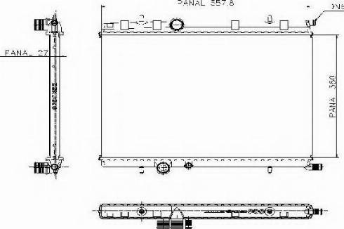 Ordonez 1020682815 - Радиатор, охлаждение двигателя autospares.lv