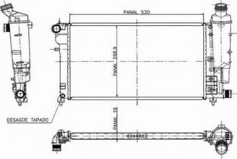 Ordonez 1020639808 - Радиатор, охлаждение двигателя autospares.lv