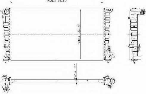 Ordonez 1020638809 - Радиатор, охлаждение двигателя autospares.lv