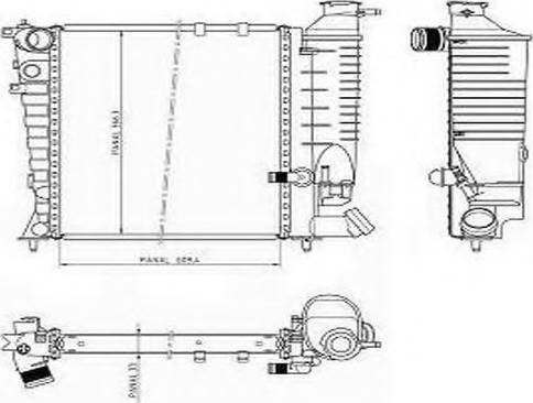 Ordonez 1020849809 - Радиатор, охлаждение двигателя autospares.lv