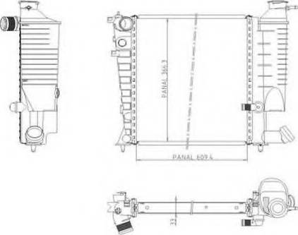 Ordonez 1020845809 - Радиатор, охлаждение двигателя autospares.lv