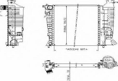 Ordonez 1020843809 - Радиатор, охлаждение двигателя autospares.lv