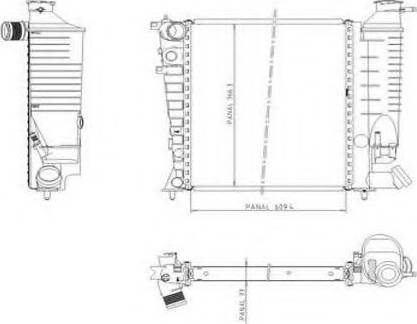 Ordonez 1020842809 - Радиатор, охлаждение двигателя autospares.lv