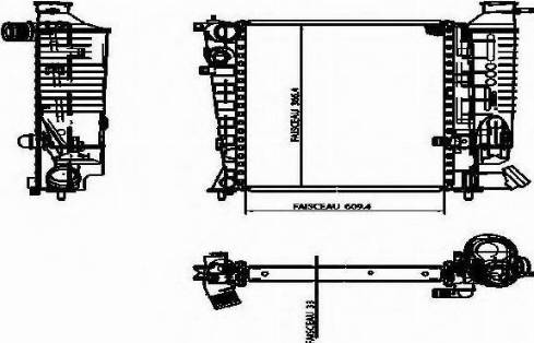 Ordonez 1020851809 - Радиатор, охлаждение двигателя autospares.lv