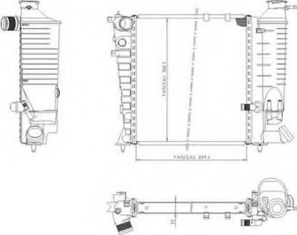 Ordonez 1020853809 - Радиатор, охлаждение двигателя autospares.lv