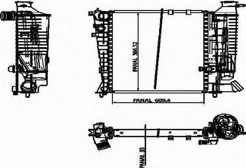 Ordonez 1020852809 - Радиатор, охлаждение двигателя autospares.lv