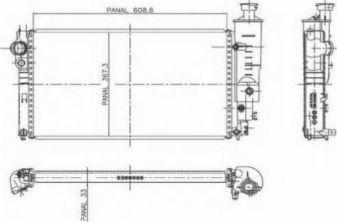 Ordonez 1020839809 - Радиатор, охлаждение двигателя autospares.lv