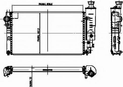 Ordonez 1020838809 - Радиатор, охлаждение двигателя autospares.lv