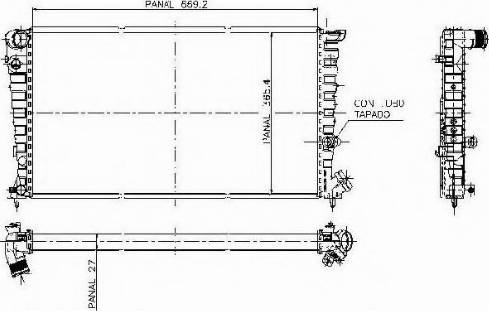 Ordonez 1020833809 - Радиатор, охлаждение двигателя autospares.lv