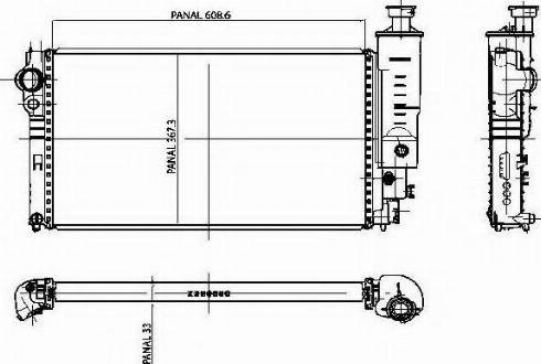 Ordonez 1020837809 - Радиатор, охлаждение двигателя autospares.lv