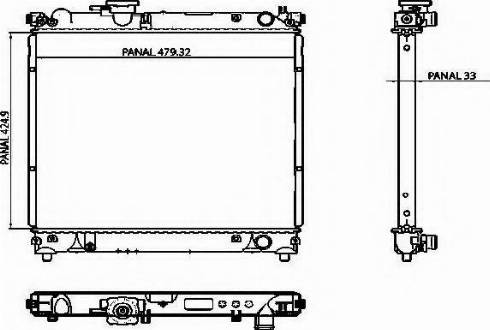 Ordonez 1020870803 - Радиатор, охлаждение двигателя autospares.lv