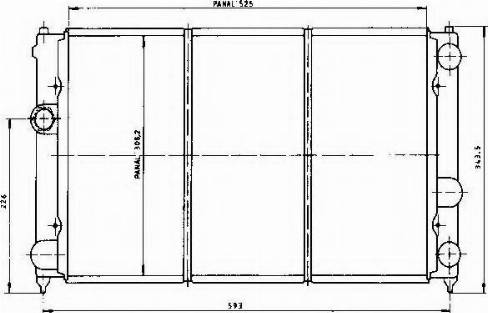 Ordonez 1020396801 - Радиатор, охлаждение двигателя autospares.lv