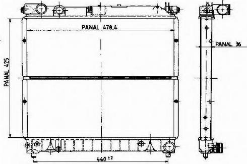 Ordonez 1020367803 - Радиатор, охлаждение двигателя autospares.lv