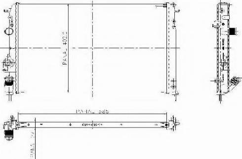 Ordonez 1020751806 - Радиатор, охлаждение двигателя autospares.lv