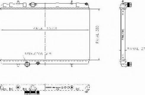 Ordonez 1020772815 - Радиатор, охлаждение двигателя autospares.lv