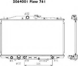 Ordonez 2064001 - Радиатор, охлаждение двигателя autospares.lv