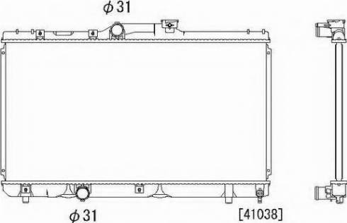 Ordonez 2064075 - Радиатор, охлаждение двигателя autospares.lv