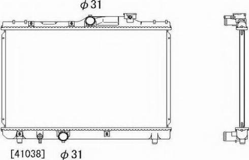 Ordonez 2064073 - Радиатор, охлаждение двигателя autospares.lv