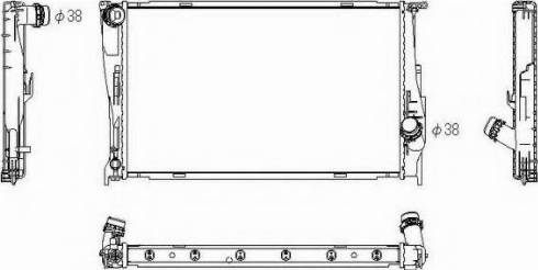 Ordonez 2064101 - Радиатор, охлаждение двигателя autospares.lv