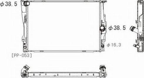 Ordonez 2064110 - Радиатор, охлаждение двигателя autospares.lv