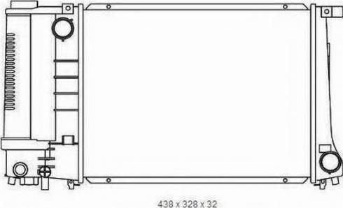 Ordonez 2065008 - Радиатор, охлаждение двигателя autospares.lv