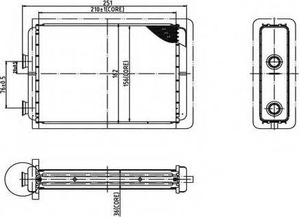 Ordonez 2066904 - Теплообменник, отопление салона autospares.lv