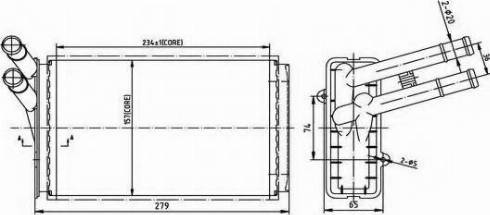 Ordonez 2066910 - Теплообменник, отопление салона autospares.lv