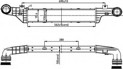 Ordonez 2066550 - Интеркулер, теплообменник турбины autospares.lv