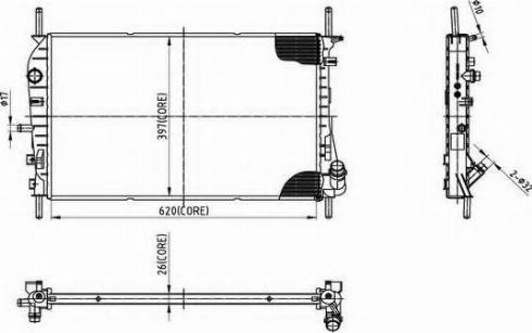 Ordonez 2066006 - Радиатор, охлаждение двигателя autospares.lv