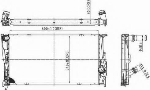 Ordonez 2066003 - Радиатор, охлаждение двигателя autospares.lv