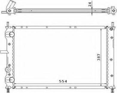 Ordonez 2060301 - Радиатор, охлаждение двигателя autospares.lv