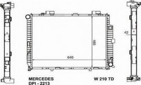 Ordonez 2060336 - Радиатор, охлаждение двигателя autospares.lv