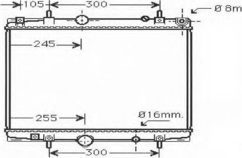 Ordonez 2060245 - Радиатор, охлаждение двигателя autospares.lv