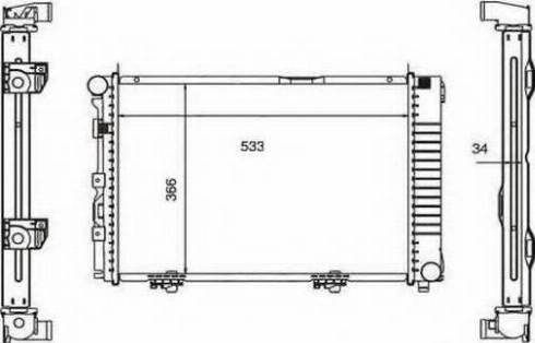 Ordonez 2060255 - Радиатор, охлаждение двигателя autospares.lv