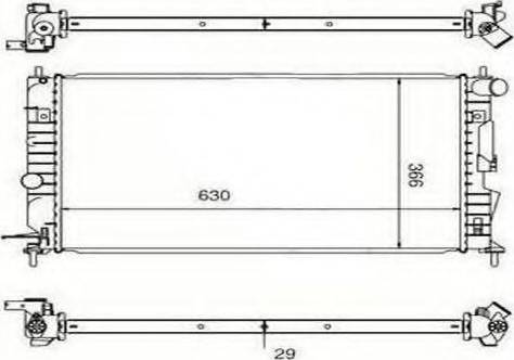 Ordonez 2060269 - Радиатор, охлаждение двигателя autospares.lv