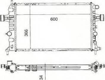 Ordonez 2060268 - Радиатор, охлаждение двигателя autospares.lv