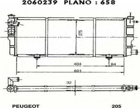 Ordonez 2060239 - Радиатор, охлаждение двигателя autospares.lv