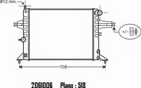 Ordonez 2061006 - Радиатор, охлаждение двигателя autospares.lv