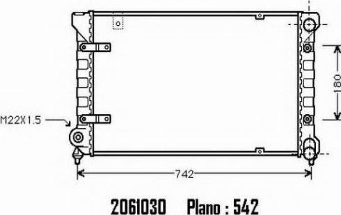 Ordonez 2061030 - Радиатор, охлаждение двигателя autospares.lv