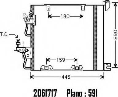 Ordonez 2061717 - Конденсатор кондиционера autospares.lv