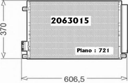 Ordonez 2063015 - Конденсатор кондиционера autospares.lv