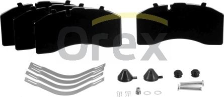 Orex 142196 - Тормозные колодки, дисковые, комплект autospares.lv