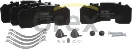 Orex 842069 - Тормозные колодки, дисковые, комплект autospares.lv