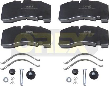 Orex 842071 - Тормозные колодки, дисковые, комплект autospares.lv