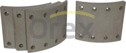 Orex 850012 - Комплект тормозных башмаков, барабанные тормоза autospares.lv