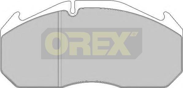 Orex 242008 - Тормозные колодки, дисковые, комплект autospares.lv