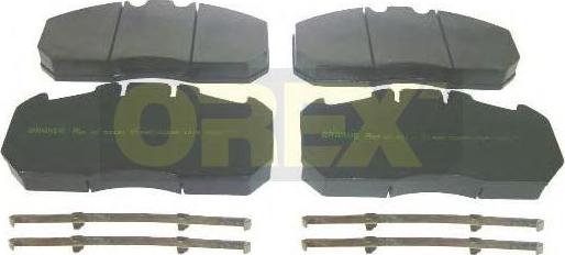 Orex 242011 - Тормозные колодки, дисковые, комплект autospares.lv