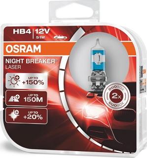 Osram 9006NL-HCB - Лампа накаливания, фара дальнего света autospares.lv